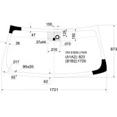 Стекло лобовое в клей CADILLAC ESCALADE / GMC YUKON / CHEVROLET SUBURBAN / TAHOE 07- <b>XYG DW01659 LFW/X</b>