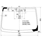 Стекло лобовое в клей NISSAN NOTE 05- <b>XYG E11-R LFW/X</b>