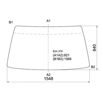 Стекло лобовое в резинку NISSAN CARAVAN / URVAN / HOMY VAN BUS 86-97 <b>XYG E24 LFW</b>