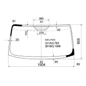 Стекло лобовое в клей NISSAN CARAVAN 01- <b>XYG E25 LFW/X</b>