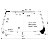 Стекло лобовое в клей BMW 3-SERIES E36 91-99 2D CPE / CBR <b>XYG E37-VP LFW/X</b>