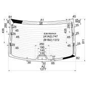 Стекло заднее с обогревом BMW 5-SERIES E39 4D 95-03 <b>XYG E39 RW/H/X</b>
