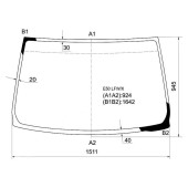 Стекло лобовое в клей NISSAN ELGRAND / ISUZU FARGO FILLY 97-02 <b>XYG E50 LFW/X</b>