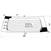Стекло заднее (крышка багажника) NISSAN CARAVAN / URVAN ELGRAND 97- <b>XYG E50 RW/H/X</b>