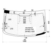 Стекло заднее с обогревом BMW 5-SERIES E60 03-09 4D <b>XYG E60 RW/H/X</b>