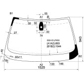 Стекло лобовое в клей BMW 5-SERIES E60 / 61 07-09 4 / 5D <b>XYG E60-VS LFW/X</b>