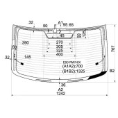 Стекло заднее с обогревом BMW 3-SERIES E90 05- 4D <b>XYG E90 RW/H/X</b>