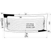 Стекло заднее (крышка багажника) с обогревом HONDA EDIX / FR-V MPV 2004- <b>XYG EDIX RW/H/X</b>