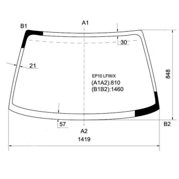 Стекло лобовое в клей NISSAN PRIMERA 90-95 4D / 5D HBK <b>XYG EP10 LFW/X</b>