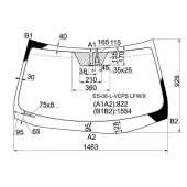 Стекло лобовое в клей LEXUS ES350 06- <b>XYG ES-06-L-VCPS LFW/X</b>