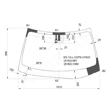 Стекло лобовое в клей LEXUS ES SERIES (ES350) 4D SEDAN 13- <b>XYG ES-13-L-VCPS LFW/X</b>