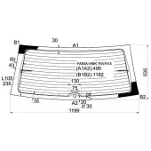 Стекло заднее (крышка багажника) с обогревом SKODA FABIA 5D HBK 2000- <b>XYG FABIA-HBK RW/H/X</b>