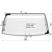 Стекло заднее с обогревом VOLKSWAGEN PASSAT B3, B4 4D SEDAN 90-97 <b>XYG FB04277 RW/H/X</b>