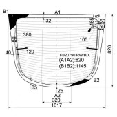 Стекло заднее (крышка багажника) с обогревом AUDI TT 98-06 <b>XYG FB20790 RW/H/X</b>