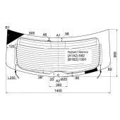 Стекло заднее (крышка багажника) с обогревом MAZDA CX-9 5D WAGON 2007- <b>XYG FB23457 RW/H/X</b>