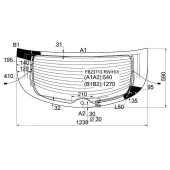 Стекло заднее (крышка багажника) с обогревом INFINITI EX35 / NISSAN SKYLINE CROSSOVER 08- <b>XYG FB23713 RW/H/X</b>