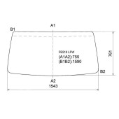 Стекло лобовое в резинку MITSUBISHI CANTER TRUCK HI-ROOF BODY 93- <b>XYG FE510 LFW</b>