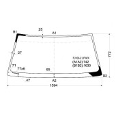 Стекло лобовое в клей TOYOTA LAND CRUISER 98-07 (VIN) <b>XYG FJ100-2 LFW/X</b>