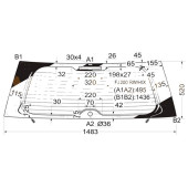 Стекло заднее FJ200 RW/H/X