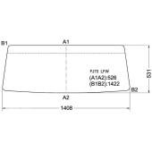 Стекло лобовое в резинку TOYOTA LAND CRUISER PRADO FJ71 (низкая крыша) 1984-90 <b>XYG FJ70 LFW</b>
