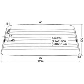 Стекло заднее (крышка багажника) с обогревом TOYOTA LAND CRUISER / LEXUS LX450 90-98 <b>XYG FJ80 RW/H</b>