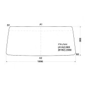 Стекло лобовое в резинку ISUZU FORWARD STANDART TRUCK 94-FOTON AUMAN (7t) 06- <b>XYG FTR LFW</b>