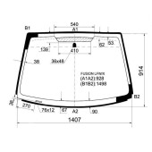 Стекло лобовое в клей FORD FUSION 2002- <b>XYG FUSION LFW/X</b>