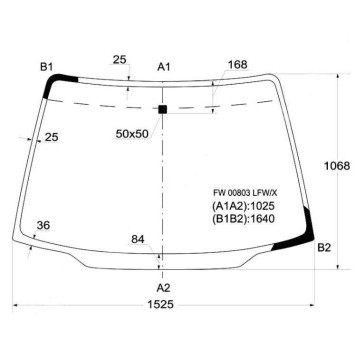 Стекло лобовое в клей HONDA ODYSSEY / SHUTTLE 94-99 <b>XYG FW00803 LFW/X</b>