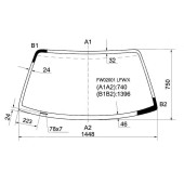 Стекло лобовое в клей TOYOTA RAV4 SXA1# 94-00 3 / 5D <b>XYG FW02001 LFW/X</b>