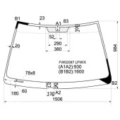 Стекло лобовое в клей LEXUS RX300 98-03 <b>XYG FW02087 LFW/X</b>