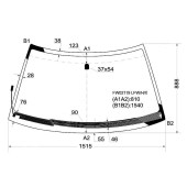 Стекло лобовое с обогревом щеток в клей SUBARU FORESTER 97-02 <b>XYG FW02119 LFW/H/X</b>