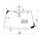 Стекло лобовое в клей KIA RIO 4D SEDAN 5D HATCHBACK 02- <b>XYG FW02212 LFW/X</b>