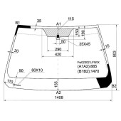 Стекло лобовое в клей TOYOTA COROLLA MATRIX / VOLTZ / PONTIAC VIBE 02-08 <b>XYG FW02302 LFW/X</b>