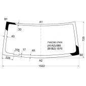 Стекло лобовое в клей HONDA ELEMENT 03- <b>XYG FW02380 LFW/X</b>