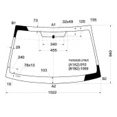 Стекло лобовое в клей MITSUBISHI GALANT 4D SEDAN 2004- <b>XYG FW02428 LFW/X</b>