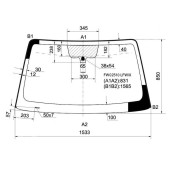 Стекло лобовое в клей NISSAN PATHFINDER / XTERRA / FRONTIER / NAVARA 05- <b>XYG FW02510 LFW/X</b>