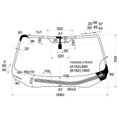 Стекло лобовое с обогревом щеток в клей HONDA RIDGELINE 05-09 <b>XYG FW02536 LFW/H/X</b>