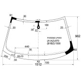 Стекло лобовое в клей AU A3 / S3 03- 3 / 5D <b>XYG FW02580 LFW/X</b>