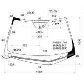 Стекло лобовое с обогревом щеток в клей HYUNDAI AZERA / GRANDEUR 05- <b>XYG FW02618 LFW/H/X</b>