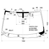 Стекло лобовое в клей ACURA MDX 06- <b>XYG FW02703 LFW/X</b>