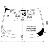 Стекло лобовое в клей NISSAN MURANO 08- <b>XYG FW02915 LFW/X</b>