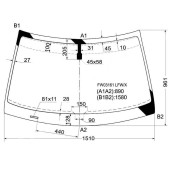 Стекло лобовое в клей HONDA CROSSTOUR 10- <b>XYG FW03161 LFW/X</b>
