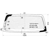 Стекло заднее (крышка багажника) с обогревом DAIHATSU CHARADE hbk 5D G300 1993- <b>XYG G200-5D RW/H/X</b>