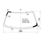 Стекло лобовое в клей MAZDA CAPELLA 626 4D SEDAN / WAGON 88-92 <b>XYG G211 LFW/X</b>