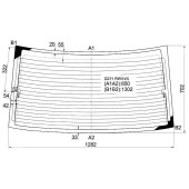 Стекло заднее с обогревом MAZDA CAPELLA 626 4D SEDAN 87-91 <b>XYG G211 RW/H/X</b>