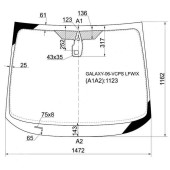 Стекло лобовое (Датчик дождя) Ford Galaxy 06-10 <b>XYG GALAXY-06-VCPS LFW/X</b>