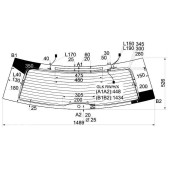 Стекло заднее (крышка багажника) с обогревом MERCEDES-BENZ GLK-CLASS X204 08- <b>XYG GLK RW/H/X</b>