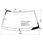 Стекло лобовое в клей VOLKSWAGEN GOLF III / VENTO`1991- (NO BASE) <b>XYG GOLF-III-2 LFW/X</b>