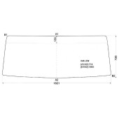 Стекло лобовое в резинку NISSAN ATLAS WIDE TRUCK 91- <b>XYG H45 LFW</b>