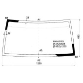 Стекло лобовое в клей MITSUBISHI PAJERO MINI&JUNIOR 94- <b>XYG H56A LFW/X</b>